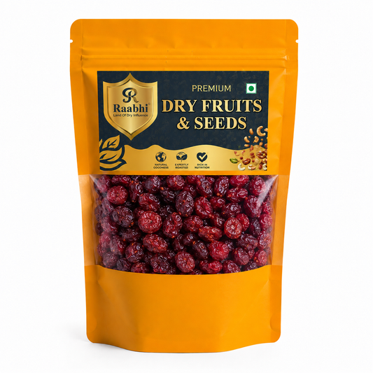 Raabhi Premium Dried Cranberry – Delicious & Nutritious Dried Berry Snack