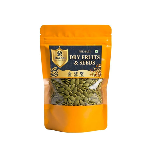 Premium Pumpkin Seeds (Kaddu Beej) – Healthy Roasted Seeds | High Protein & Nutrient-Rich by Raabhi Foods